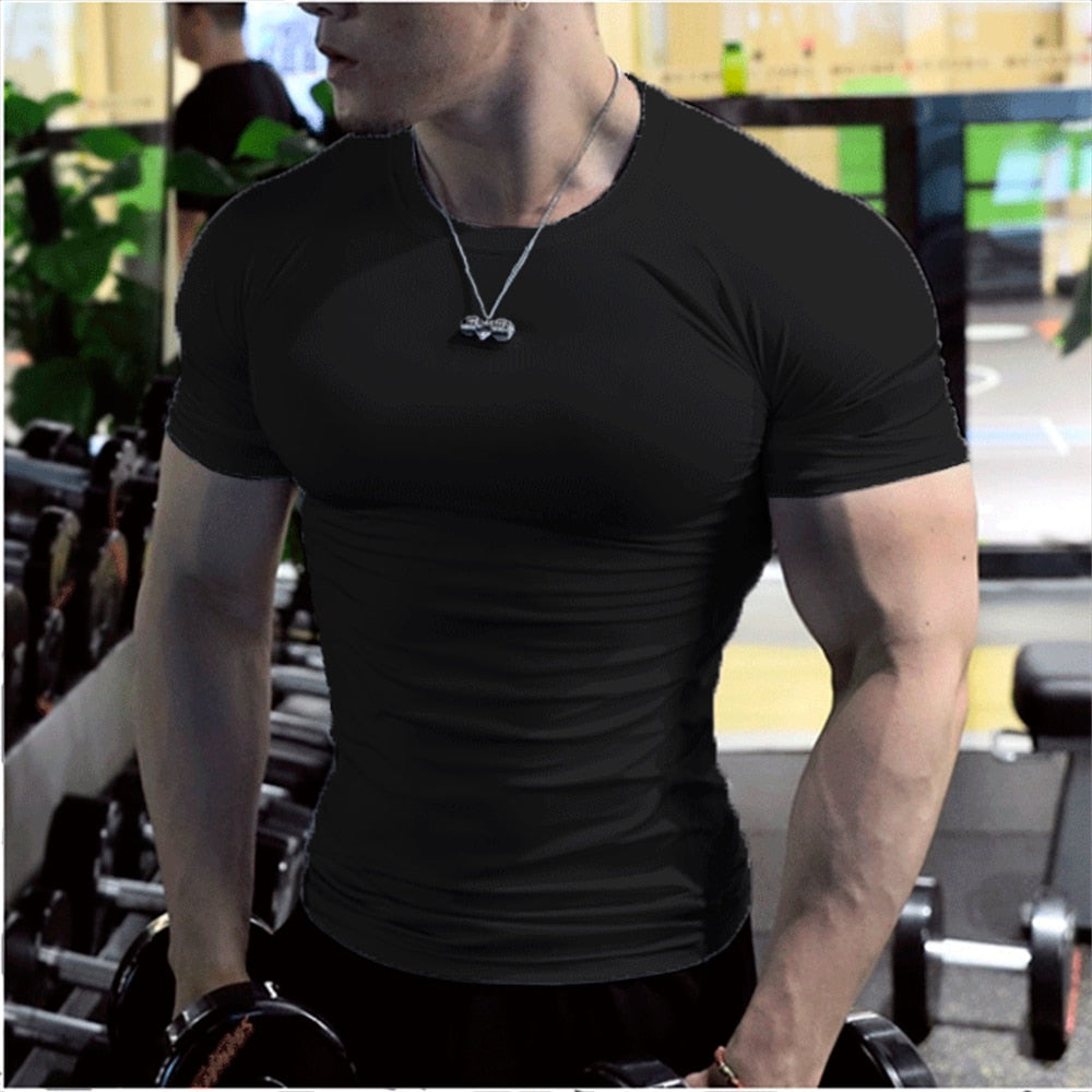 Fitness T-shirt met korte mouwen